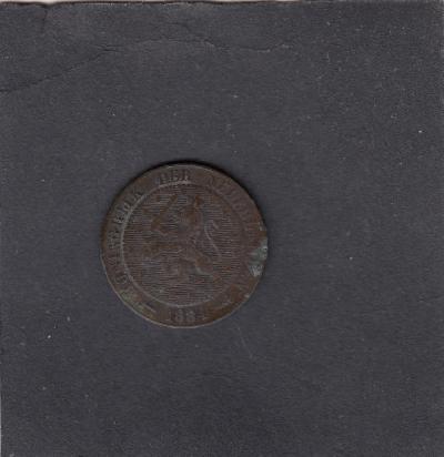 Beschrijving: 2 1/2 Cent WILLEM III